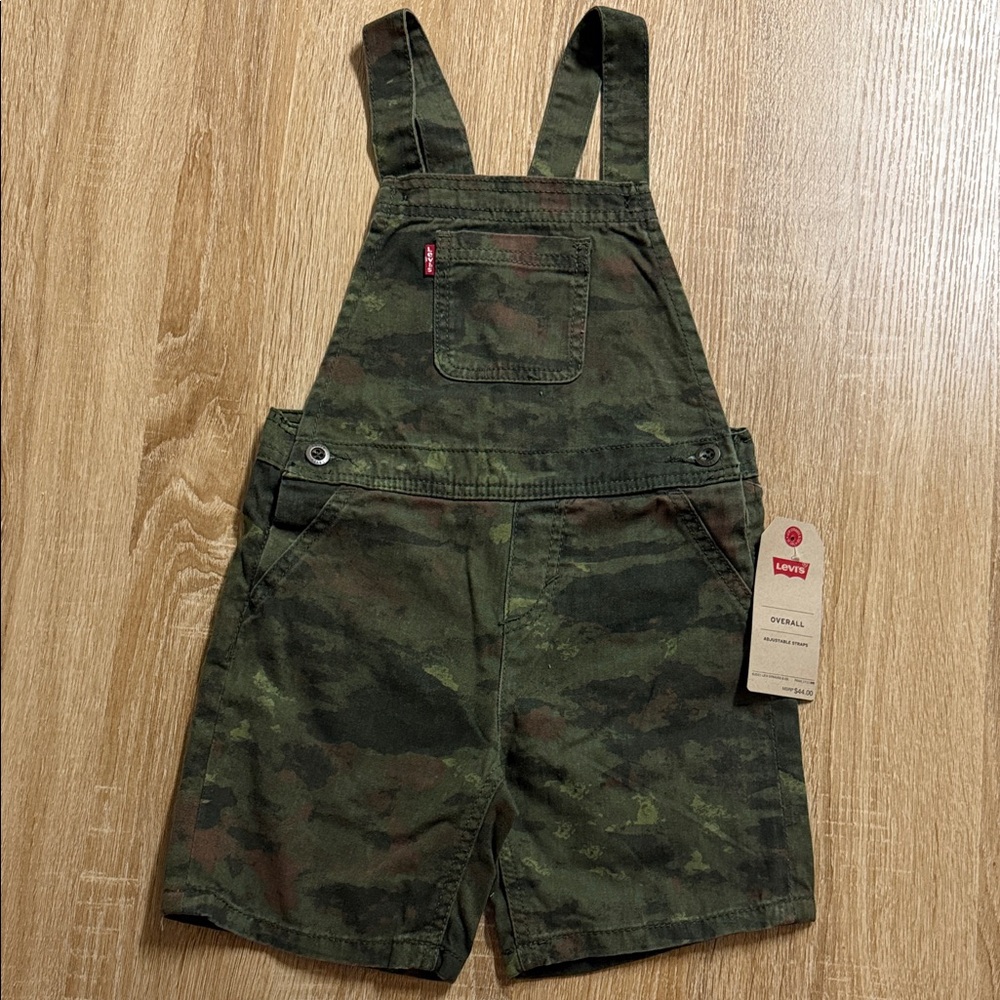 Levi's Green Camouflage Overalls